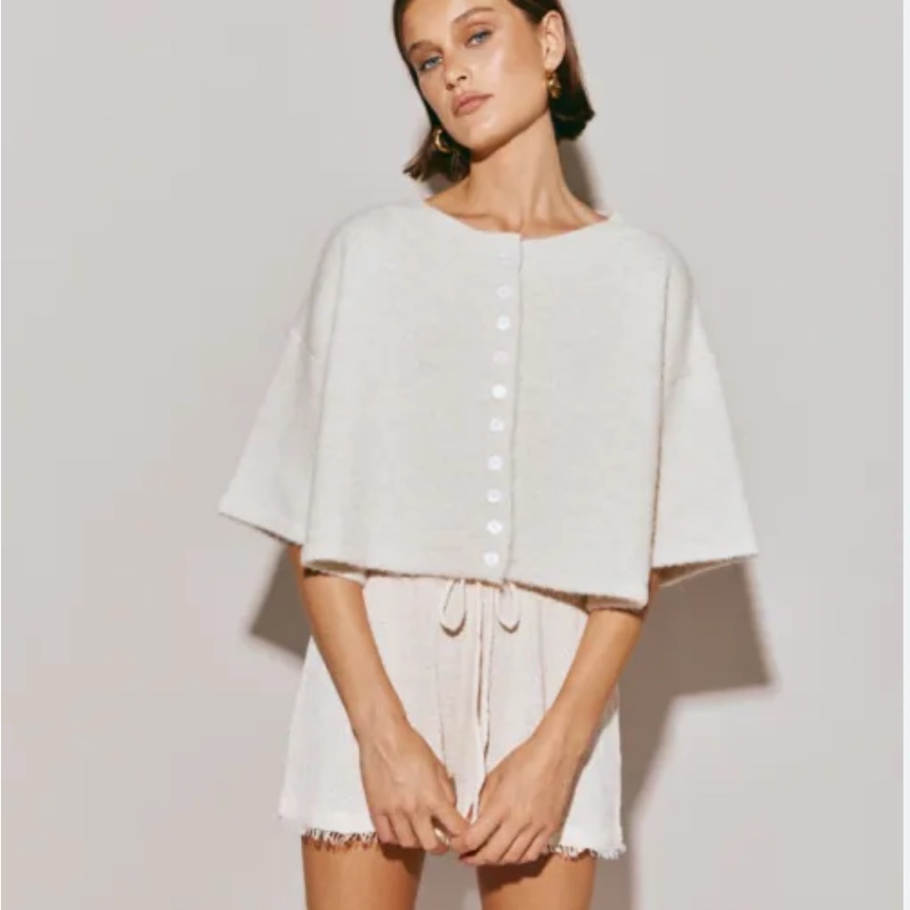 HAILEY KNIT CARDIGAN OYSTER